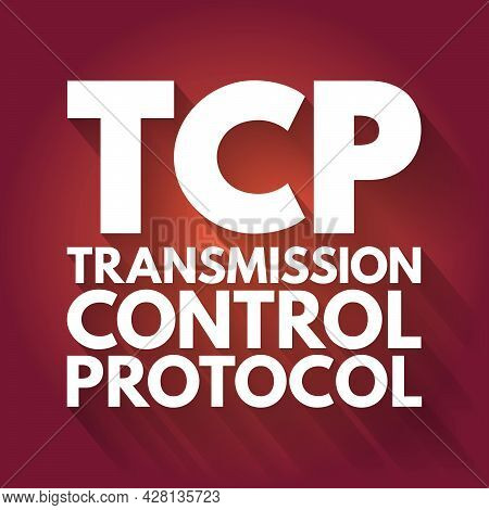 Tcp - Transmission Control Protocol Acronym, Technology Concept Background