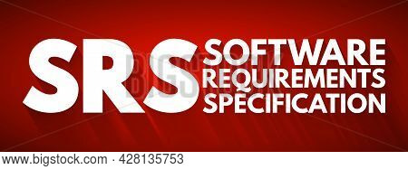 Srs - Software Requirements Specification Acronym, Technology Concept Background