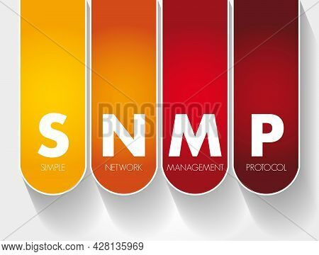 Snmp - Simple Network Management Protocol Acronym, Technology Concept Background