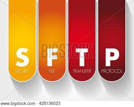 Sftp - Secure File Transfer Protocol Acronym, Technology Concept Background