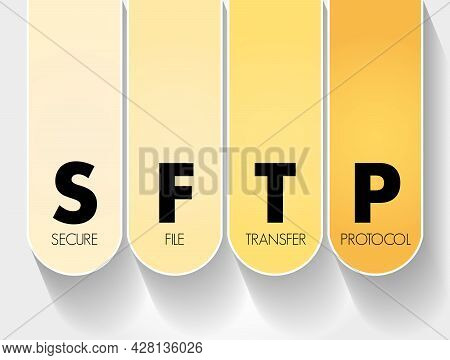 Sftp - Secure File Transfer Protocol Acronym, Technology Concept Background