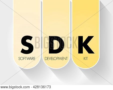 Sdk - Software Development Kit Acronym, Technology Concept Background