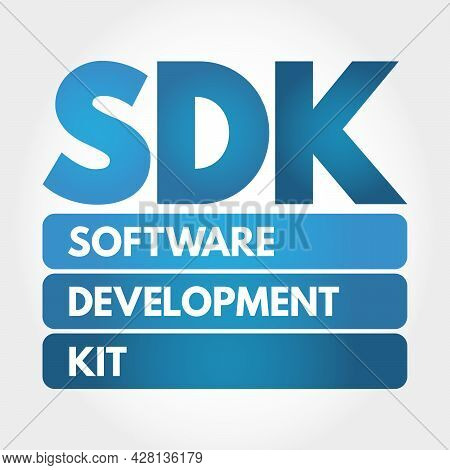 Sdk - Software Development Kit Acronym, Technology Concept Background