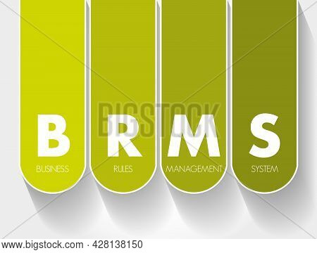 Brms - Business Rules Management System Acronym, Concept Background
