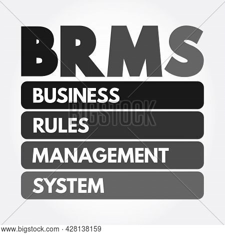 Brms - Business Rules Management System Acronym, Concept Background