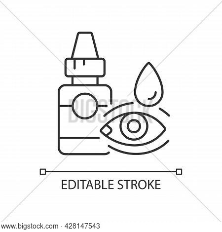 Eye Drops Linear Icon Vector & Photo (Free Trial) | Bigstock