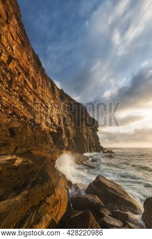 A Rocky Mountain On The Coastline At Copacabana
