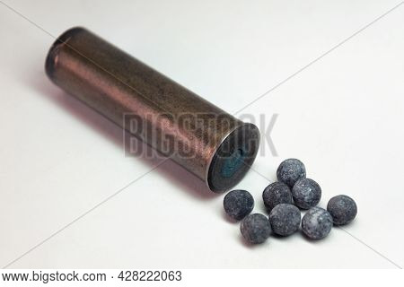 Self-made Lead Shot, Brass Hunting Rifle Cartridge Case