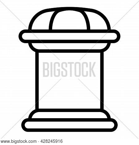 Publicity Outdoor Advertising Icon. Outline Publicity Outdoor Advertising Vector Icon For Web Design