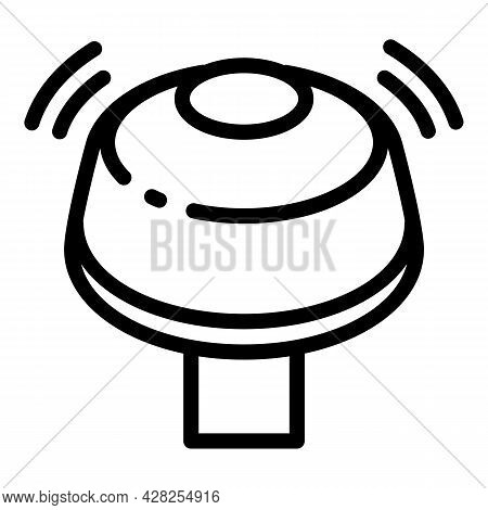 Bike Ringer Icon. Outline Bike Ringer Vector Icon For Web Design Isolated On White Background