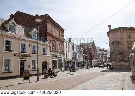 Views Along Southgate Street In Gloucester In The Uk, Taken On The 24th April 2021