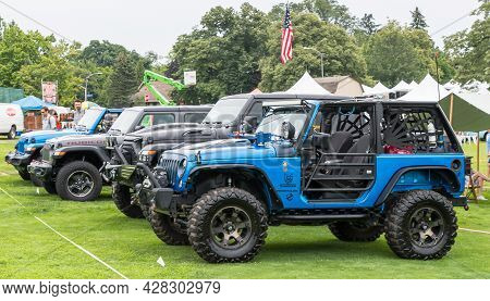 Pittsburgh, Pennsylvania, Usa July 24, 2021 The Pittsburgh Vintage Gran Prix In Schenley Park, A Yea