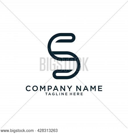 Initial Letter S Vector Logo Design Concept.