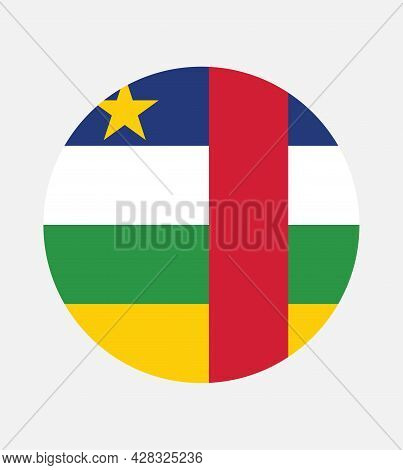 National Central African Republic Flag, Official Colors And Proportion Correctly. National Central A