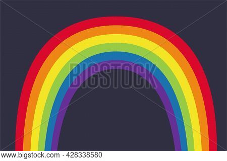 Pride Lgbt Rainbow Vecto. Lesbian Gay Bisexual And Transgender Community Concept. Flat Design Symbol