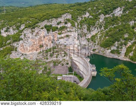 Hydro Power Plant Bocac U Canyon Of Vrbas River Near Banja Luka