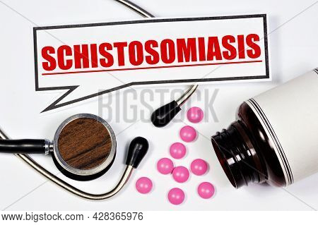 Schistosomiasis. The Inscription Of The Medical Diagnosis. Treatment With Medications And Procedures