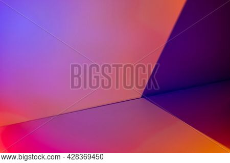Light background with sunset projector lamp