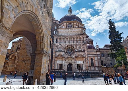Bergamo, Italy - May 22, 2019: Cappella Colleoni (was Built With Marble Elements Between 1472 And 14