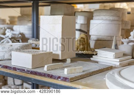 Inside The Workshop Of A Faience Manufacturing Company. Konakovo, Russia