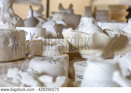 Inside The Workshop Of A Faience Manufacturing Company. Konakovo, Russia
