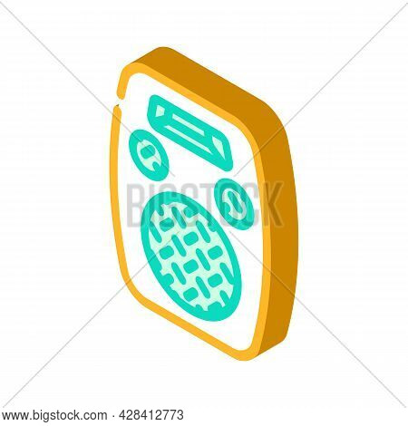 Radio Dynamic Isometric Icon Vector. Radio Dynamic Sign. Isolated Symbol Illustration
