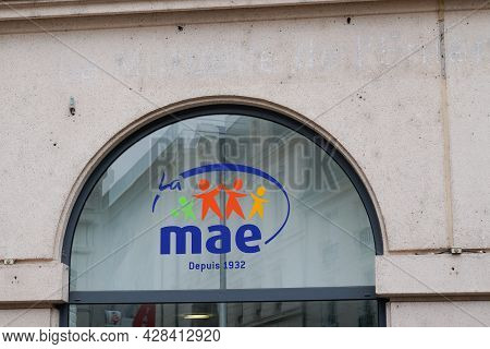 Bordeaux , Aquitaine France - 07 25 2021 : Mae Text Brand And Sign Logo Of Mutuelle Assurance De L'é