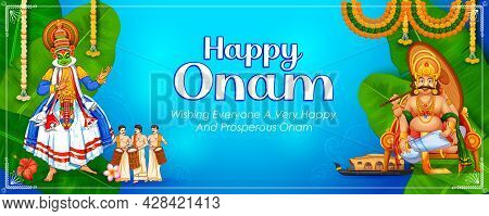 Ccelebration Background For Happy Onam Festival Of South India Kerala