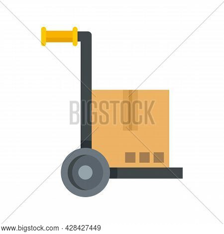 Warehouse Cart Icon. Flat Illustration Of Warehouse Cart Vector Icon Isolated On White Background