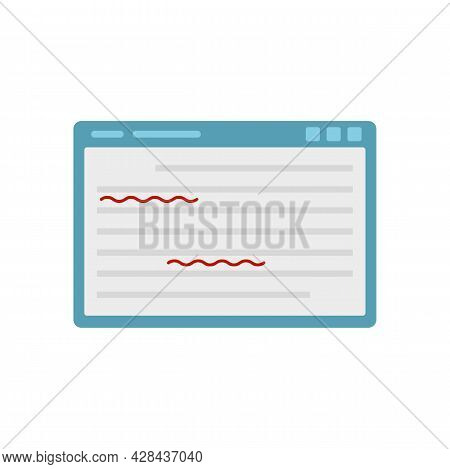 Web Editor Icon. Flat Illustration Of Web Editor Vector Icon Isolated On White Background