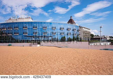 Zelenogorsk, Russia - June 27, 2021: Modern Hotel Building. Terijoki Country Club Is A Popular Hotel