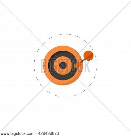 Dart. Archery Board Clipart. Dart. Archery Board Simple Vector Clipart. Dart. Archery Board Isolated