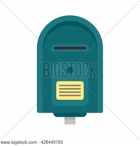 Full Mailbox Icon. Flat Illustration Of Full Mailbox Vector Icon Isolated On White Background