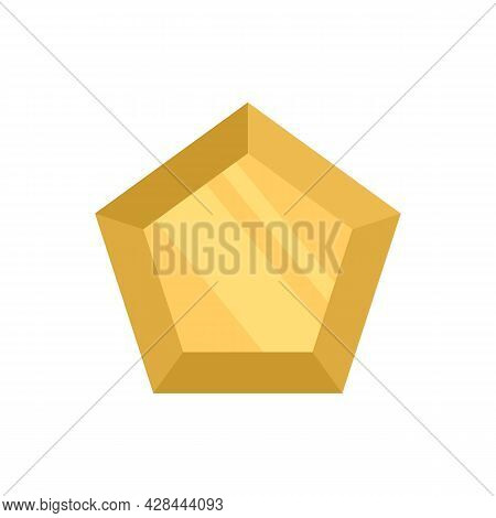 Marquise Gemstone Icon. Flat Illustration Of Marquise Gemstone Vector Icon Isolated On White Backgro