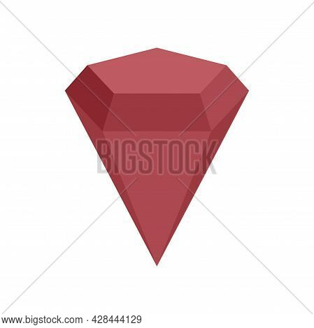 Radian Gemstone Icon. Flat Illustration Of Radian Gemstone Vector Icon Isolated On White Background