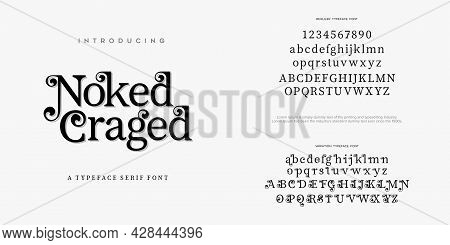 Abstract Fashion Font Alphabet. Minimal Modern Urban Fonts For Logo, Brand Etc. Typography Typeface 