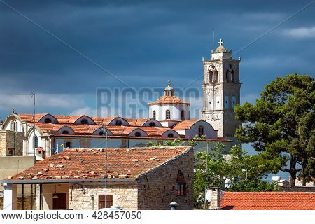 Timios Stavros Church In Pano Lefkara Village, Cyprus