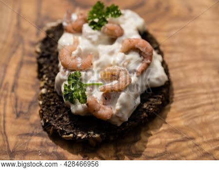 Salad With Fresh Boiled North Sea Crabs