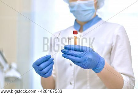 The Process Of Separating Blood Serum From Fibrinogen In The Laboratory.