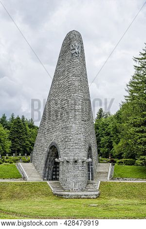 Monument At The Memorial Cemetery Of The Czechoslovak Soldiers, Dukla Mountain Pass, Slovak Republic