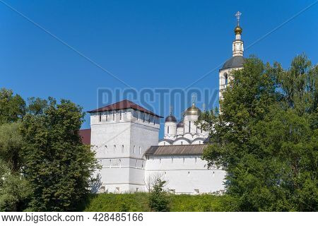 At The Old Nativity Of The Blessed Virgin Mary Paphnutiev Borovsky Monastery On A Sunny July Day. Ka