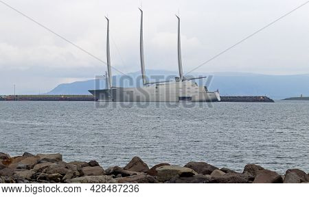 Reykjavik, Iceland - Juny 19th, 2021: Sailing Yacht A Is A Sailing Yacht, Owned By Russian Billionai