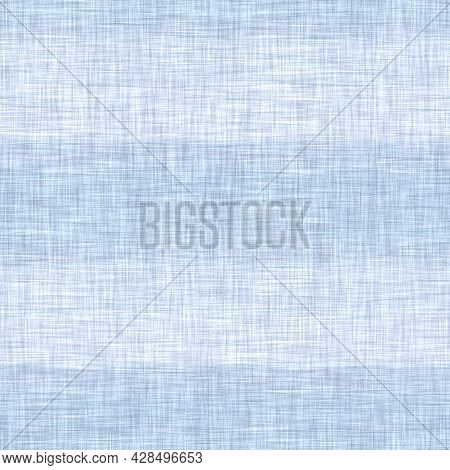 Classic Blue Woven Stripe Masculine Shirt Fabric Texture. Navy Space Dyed Marled Melange Background.