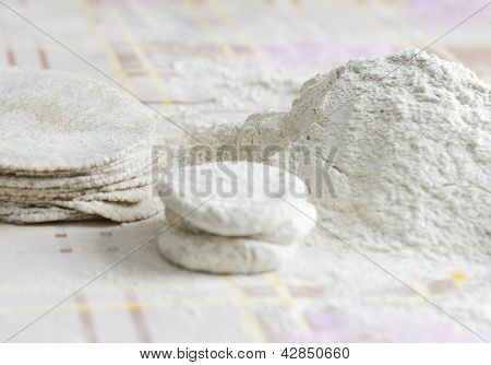 Ingredients for baking pies with potatoes