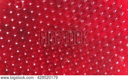 A Modern Rich Abstract Red Background, The Structure Of Berry Marmalade With Highlights And Artistic