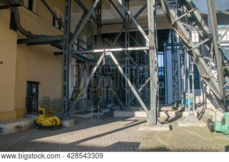 Walbrzych, Poland - June 3, 2021: Part Of Former Coal Mine In Walbrzych, Poland.