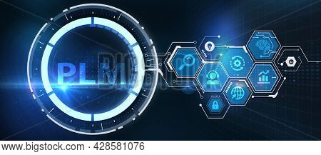 Plm Product Lifecycle Management System Technology Concept. Technology, Internet And Network Concept