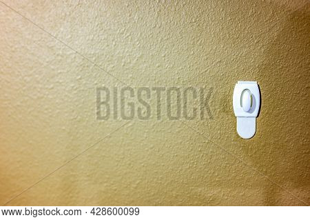 Selective Focus On Adhesive Strip Wall Hanger That Can Be Removed By Pulling Tape