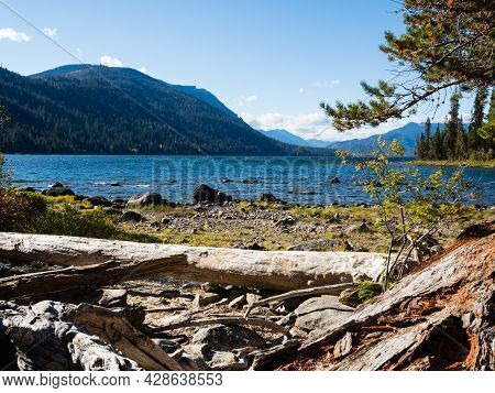 Sunny Day On Lake Wenatchee - Washington State, Usa