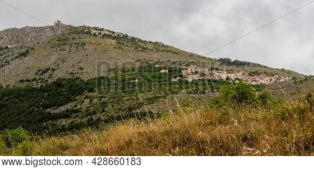 Rocca Calascio, Gran Sasso National Park. June 2021. The Aquila Area Of ​​gran Sasso And In Particul